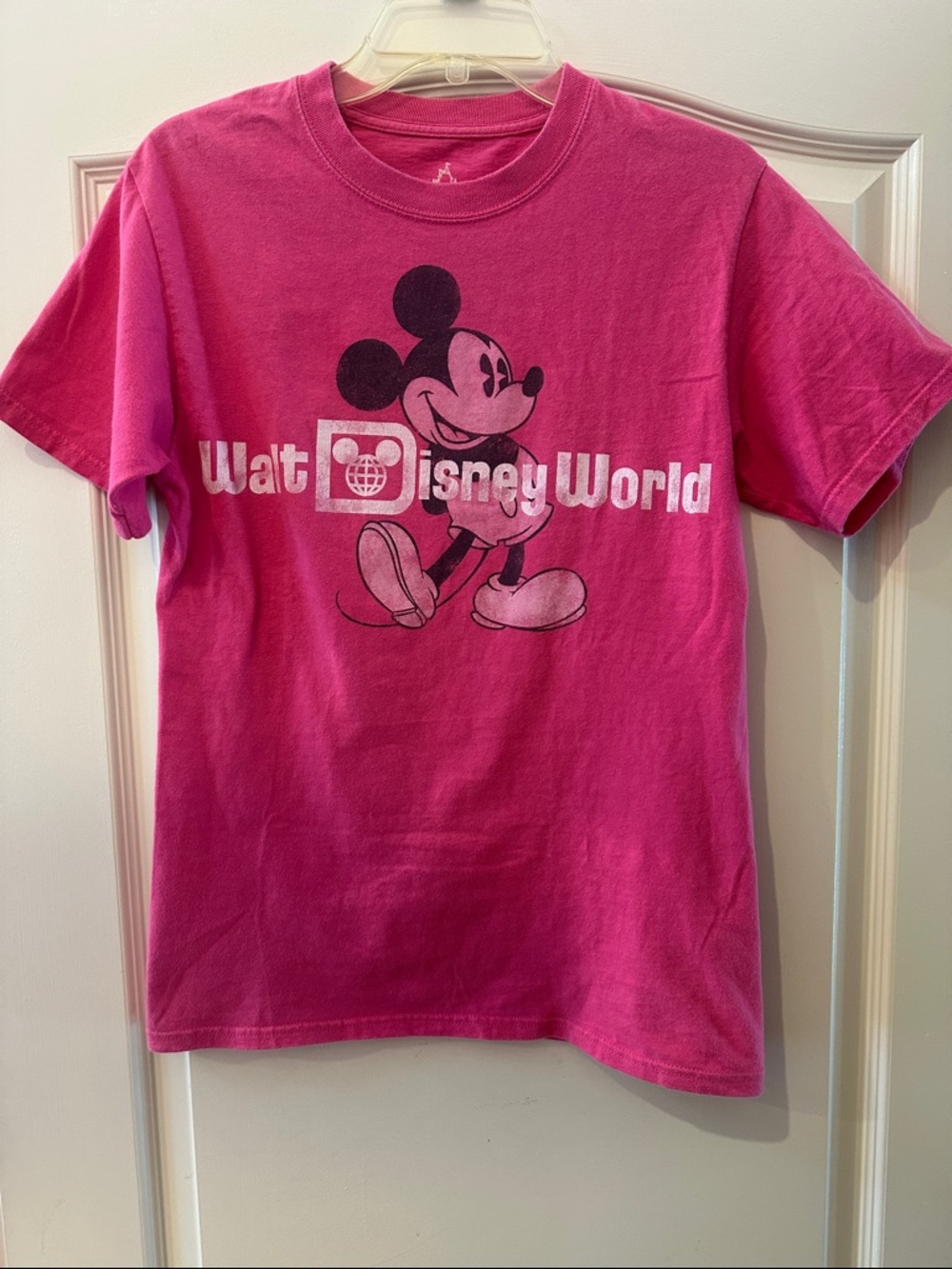 Disney Bright Pink Mickey Mouse Walt Disney World Tee